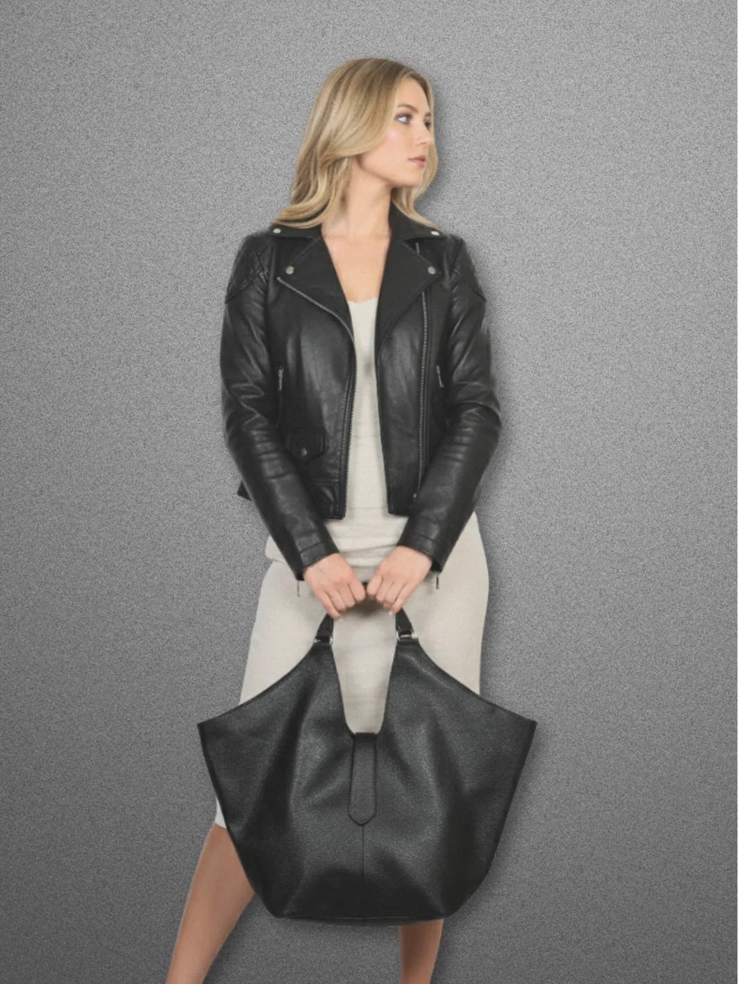 MEGERA Leather Oversized Tote