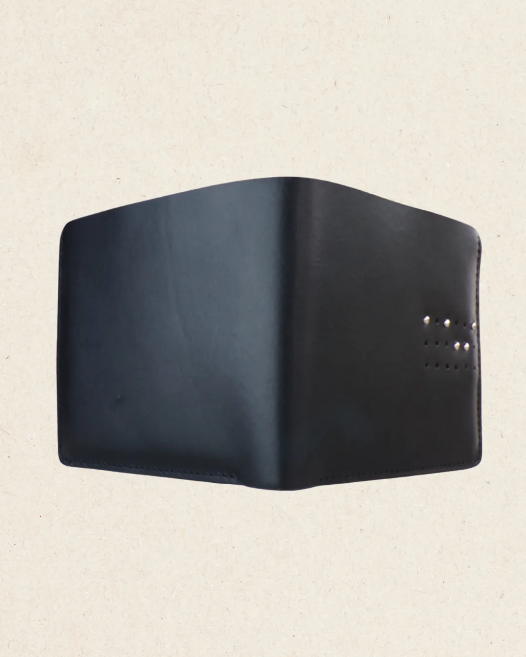 COLE Unisex Leather Bi-fold Wallet Black