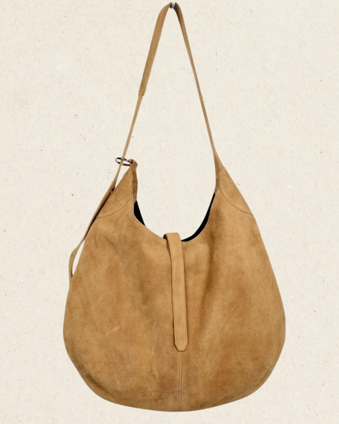 LETO Suede Oversized Hobo Bag